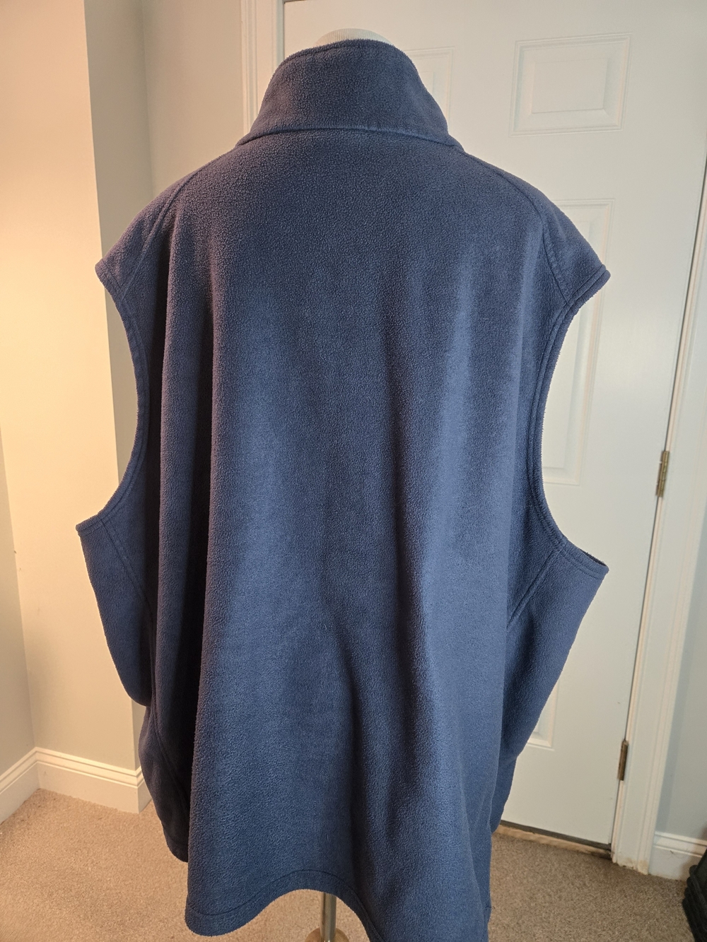Columbia Mens Navy Blue Full-Zip Fleece Vest - Picture 4 of 7